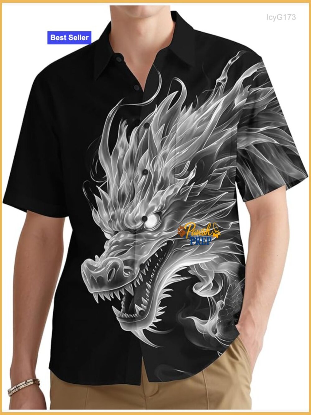 Men's Hawaiian Button Down Shirt Lightweight Breathable Summer Beach Vacation